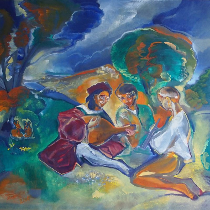 Italian Landscape, 95 x 90 cm, oil on canvas,2006